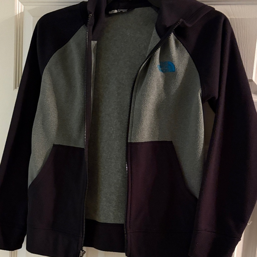 The North Face Black and Gray Full-Zip Jacket